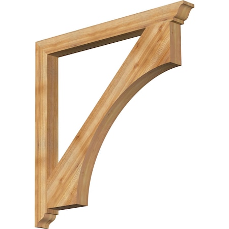 Westlake Traditional Rough Sawn Bracket, Western Red Cedar, 4W X 46D X 46H